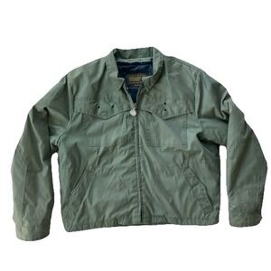 Vintage Miller Stockman military jacket Western Wear Bomber Sz L Made In USA